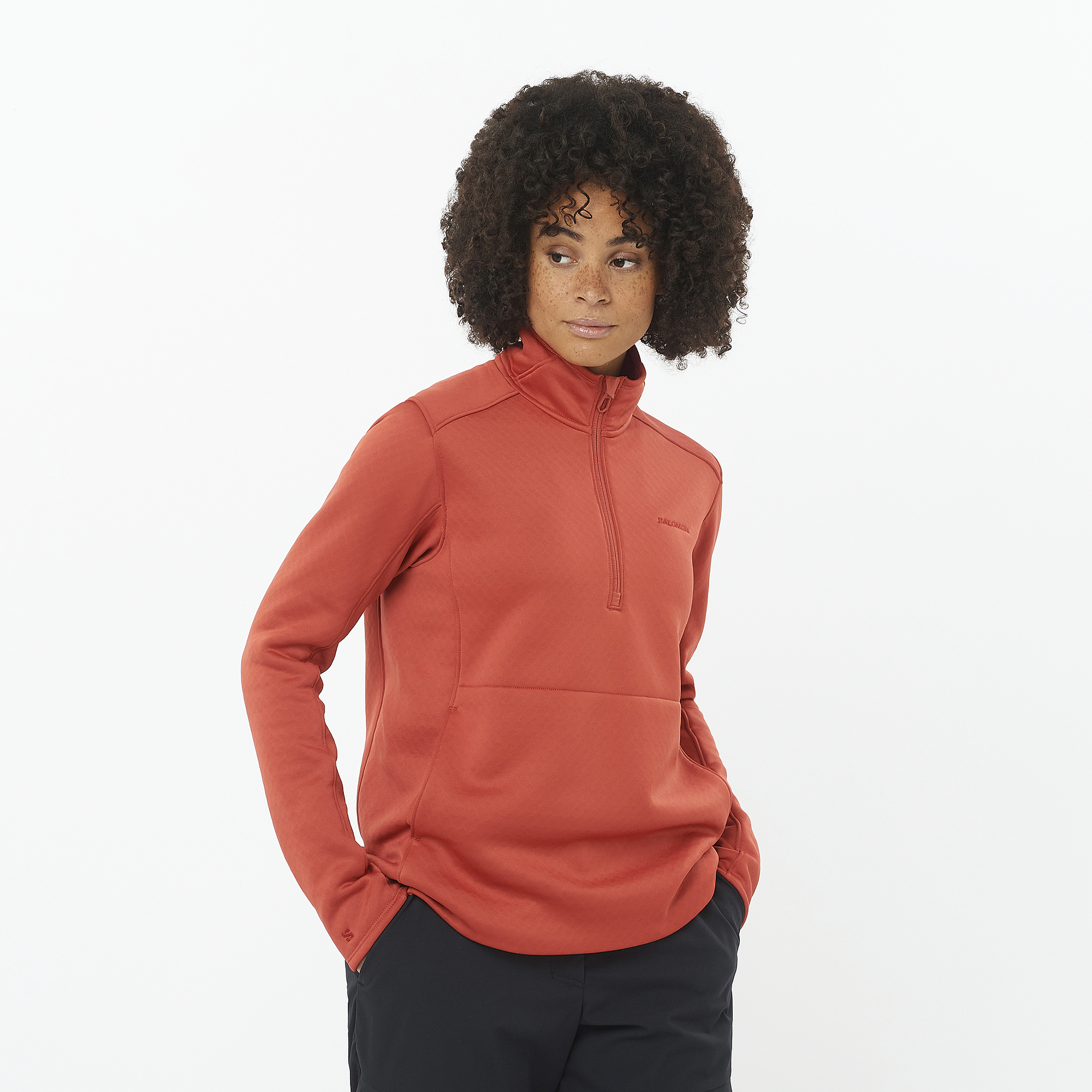 Clima Pro Jacket SALOMON OUTLINE WARM HYBRID Midlayer In Black Shell Jacket